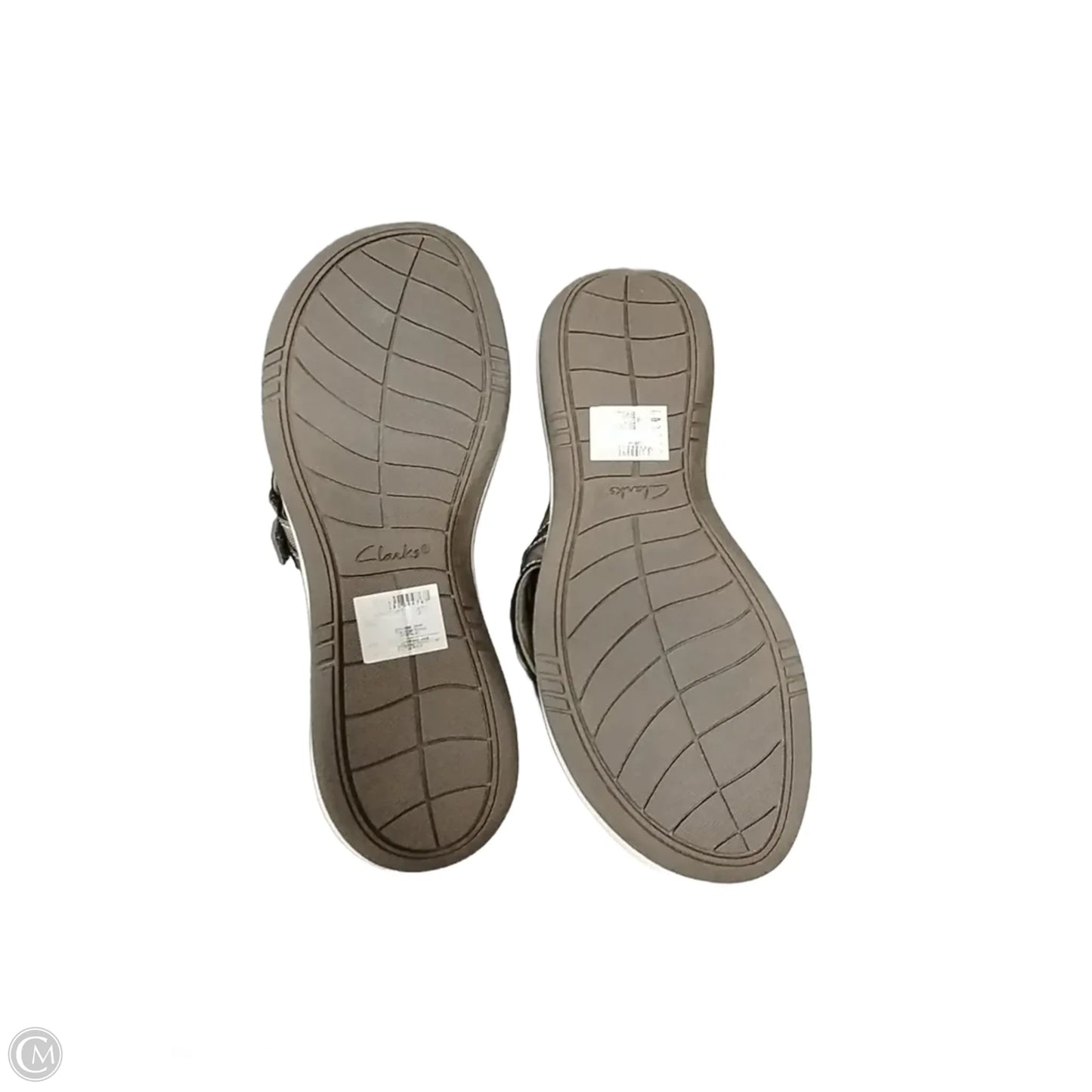 Sandals Flip Flops By Clarks In Grey, Size: 11