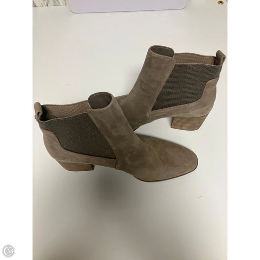 Boots Ankle Heels By Anne Klein In Grey, Size: 10
