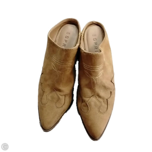 Shoes Heels Block By Esprit In Brown, Size: 6.5
