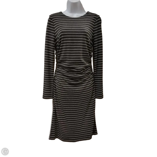 Dress Casual Midi By Ann Taylor In Grey, Size: S