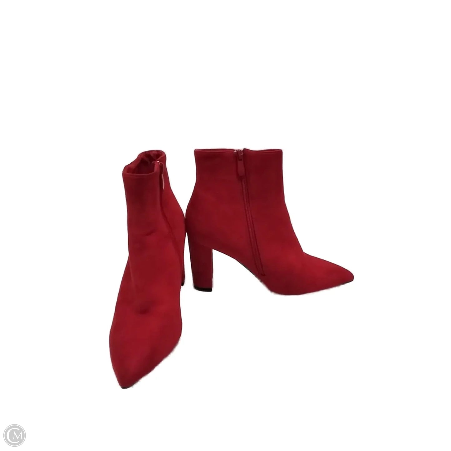 Boots Ankle Heels By Cmf In Red, Size: 8