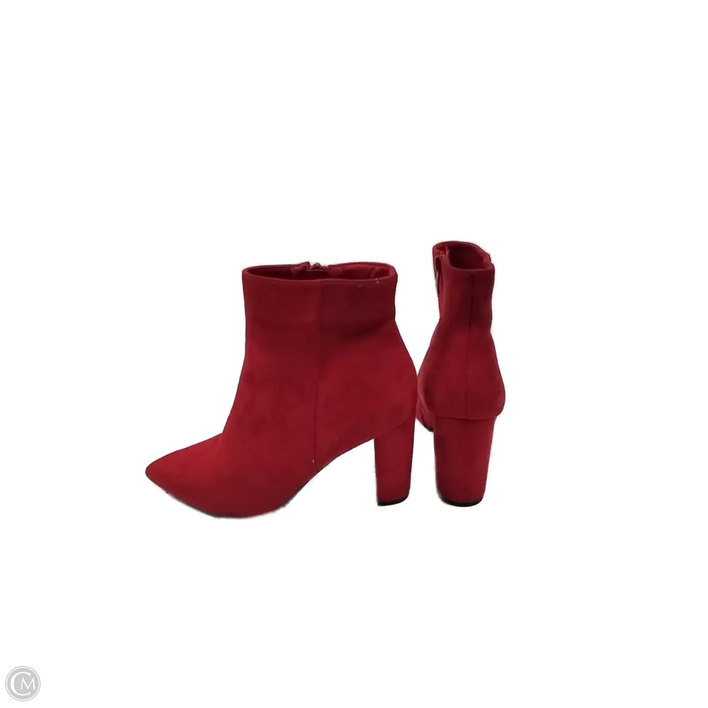 Boots Ankle Heels By Cmf In Red, Size: 8