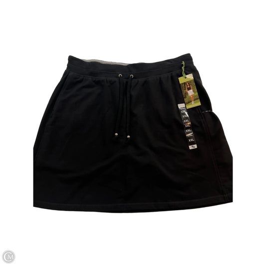 Athletic Skort By Green Tea In Black, Size: 2x