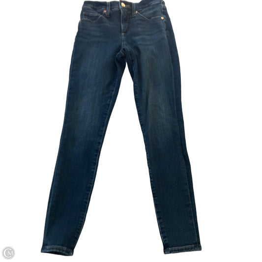 Jeans Skinny By Express In Blue Denim, Size: 0