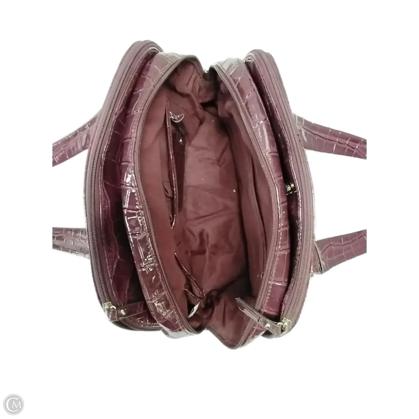 Handbag Leather By Liz Claiborne, Size: Medium