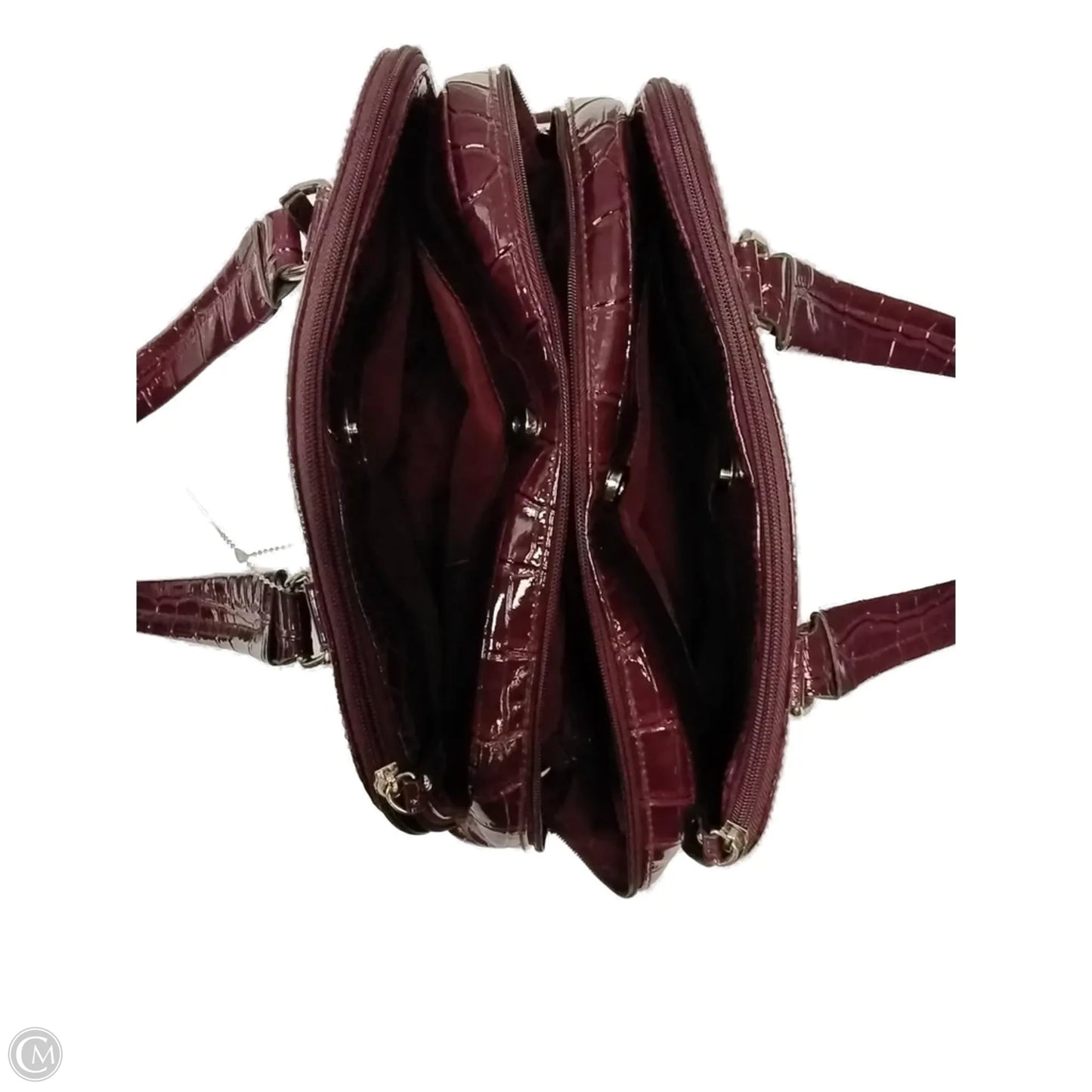 Handbag Leather By Liz Claiborne, Size: Medium