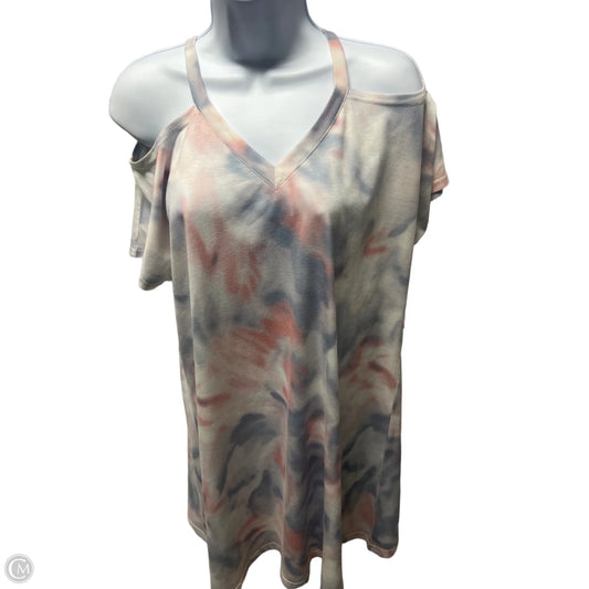 Top Short Sleeve By Amaryllis In Tie Dye Print, Size: S