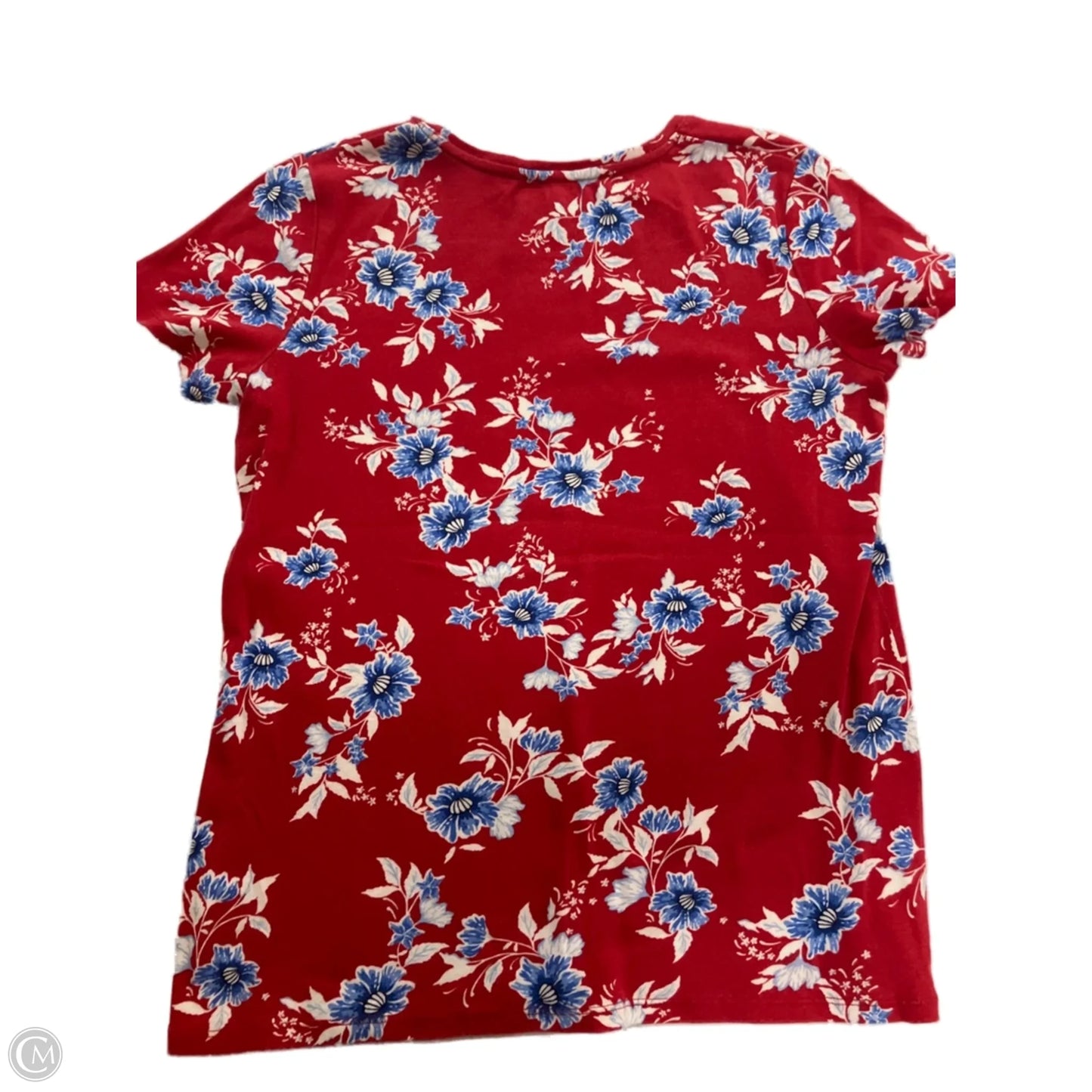 Top Short Sleeve By Croft And Barrow In Red, Size: S