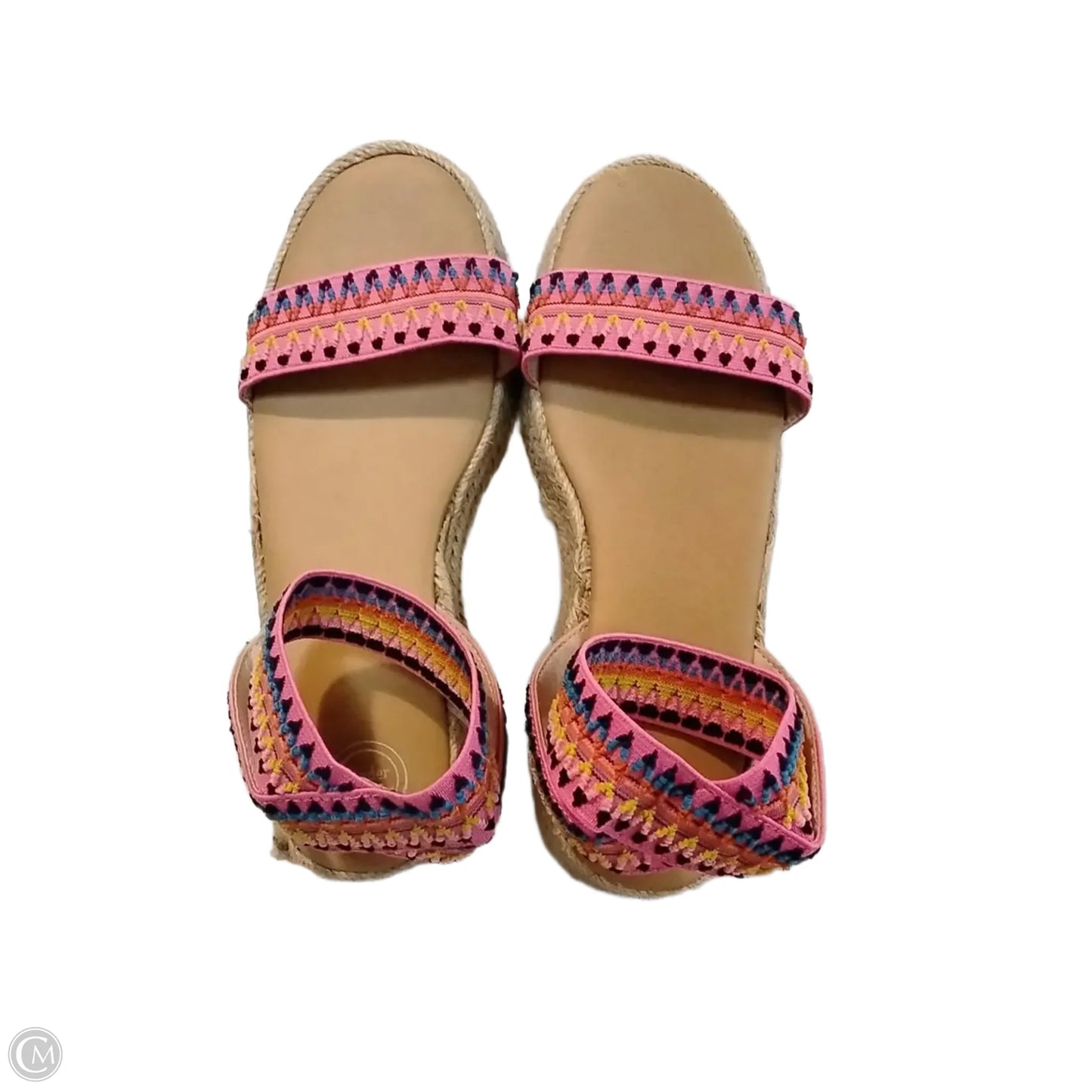Sandals Flats By Clothes Mentor In Pink, Size: 5