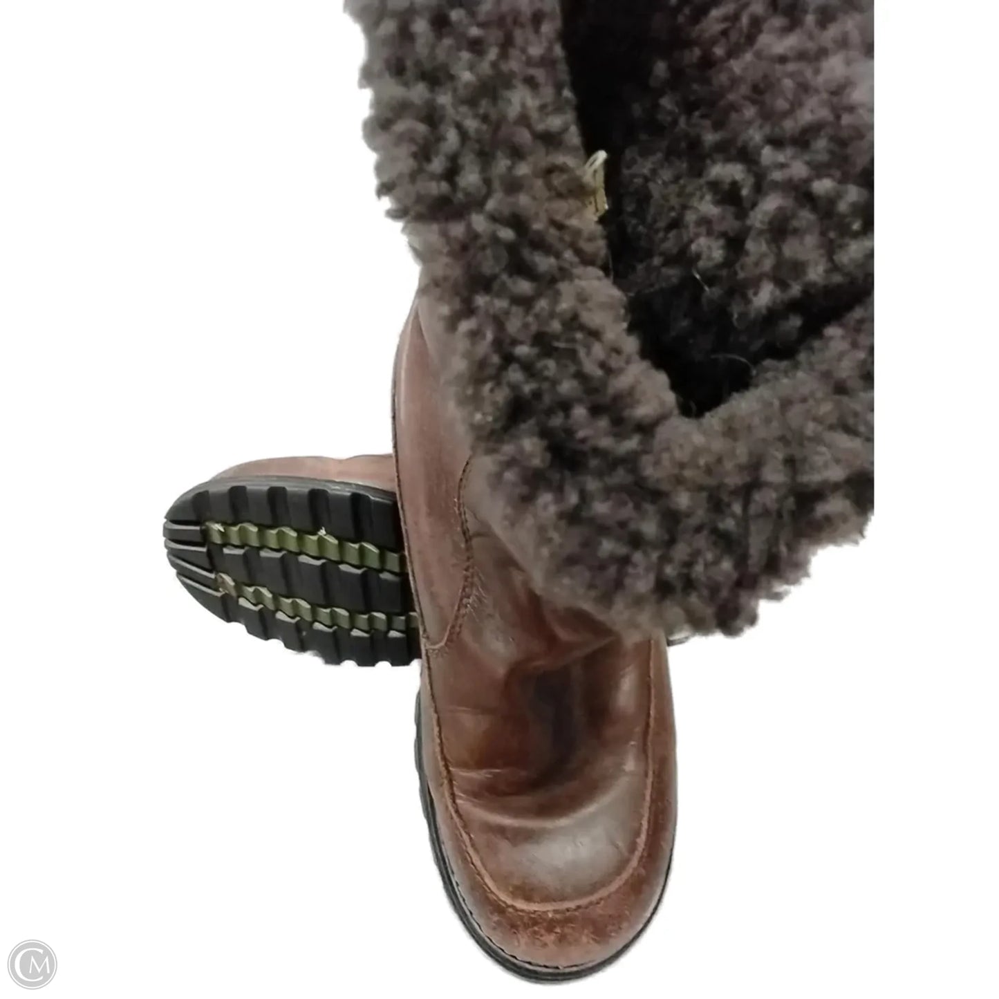 Boots Leather By Ugg In Brown, Size: 7