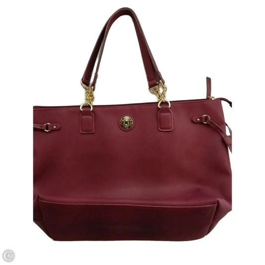 Handbag Leather By Tommy Hilfiger, Size: Large