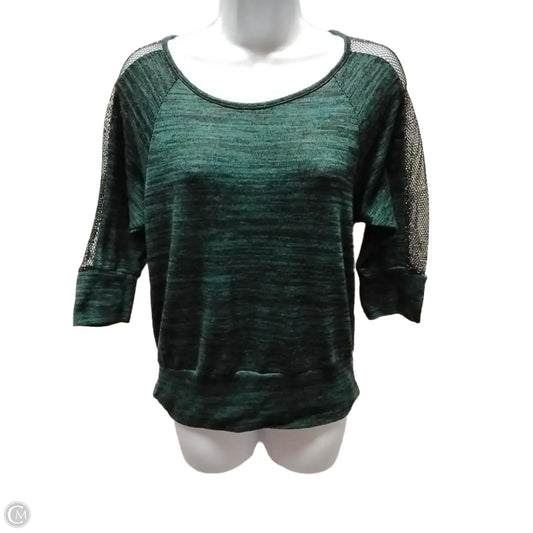Top 3/4 Sleeve By Bcx In Green, Size: M