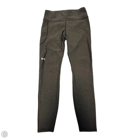 Athletic Leggings By Under Armour In Grey, Size: M