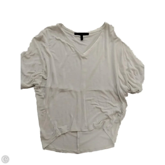 Top Short Sleeve By White House Black Market In White, Size: Xxs
