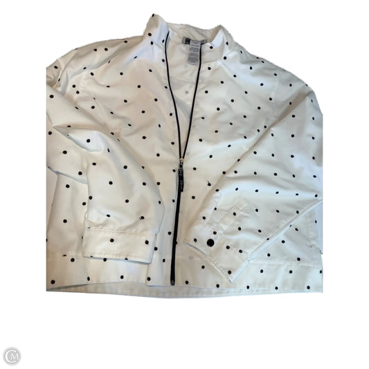 Athletic Jacket By Sag Harbor In White, Size: L