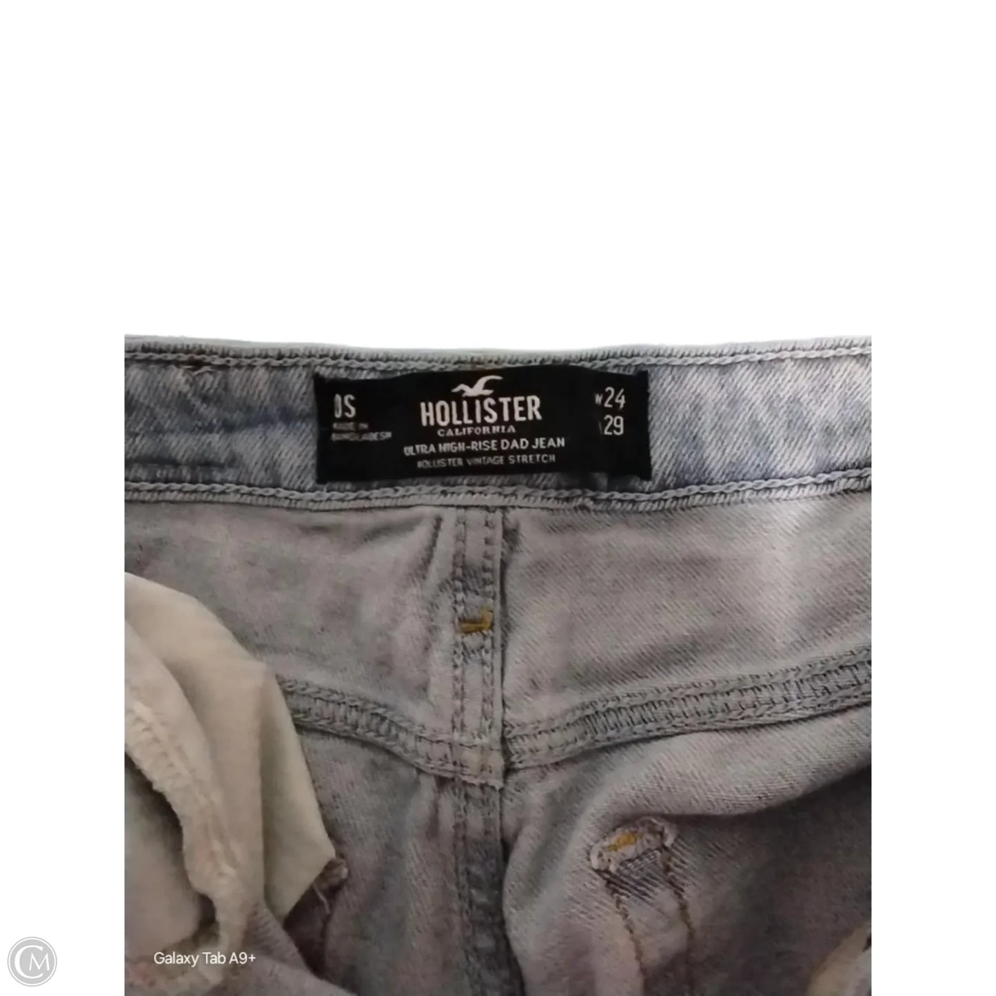 Jeans Straight By Hollister In Blue Denim, Size: 0
