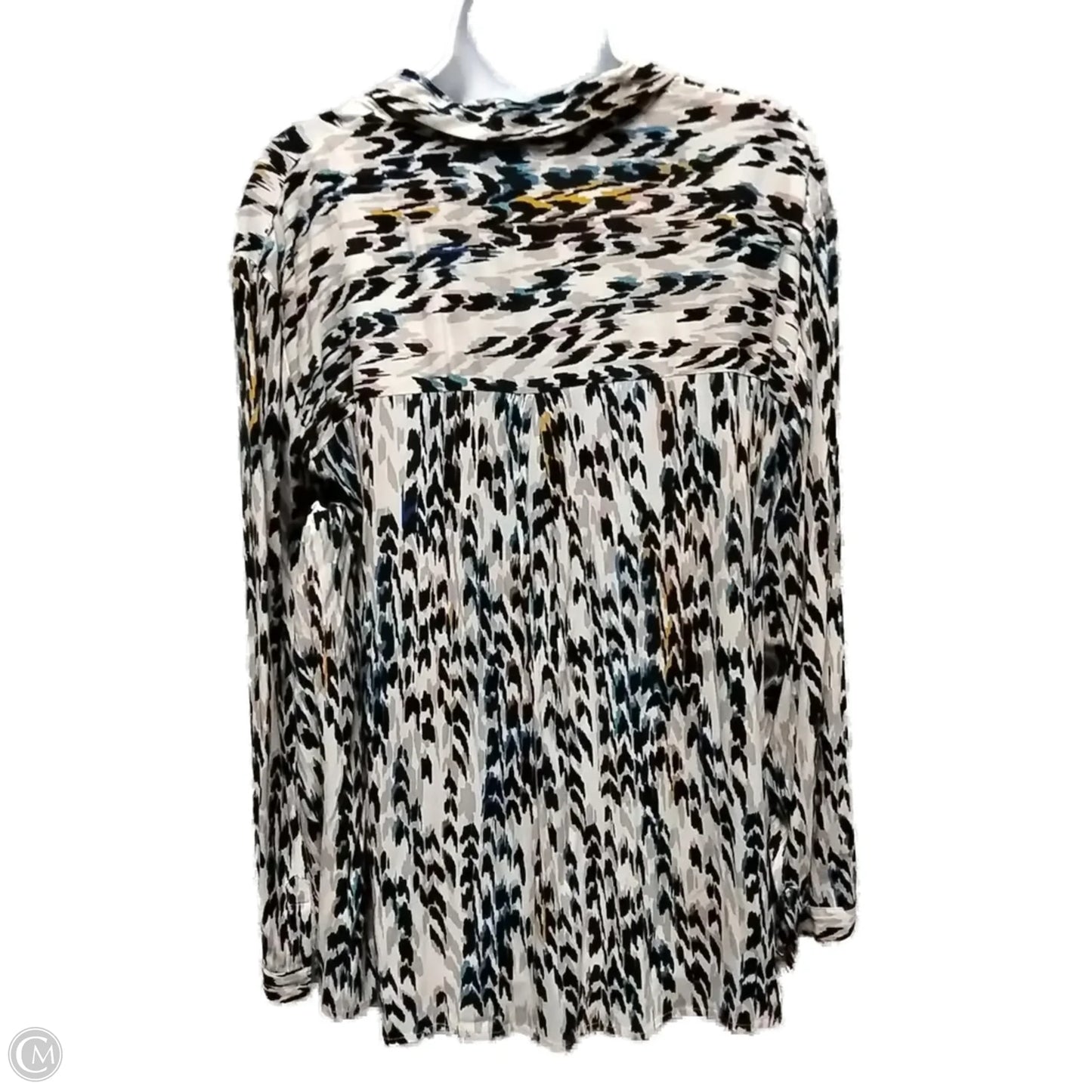 Blouse Long Sleeve By Nic + Zoe In Multi-colored, Size: 2x