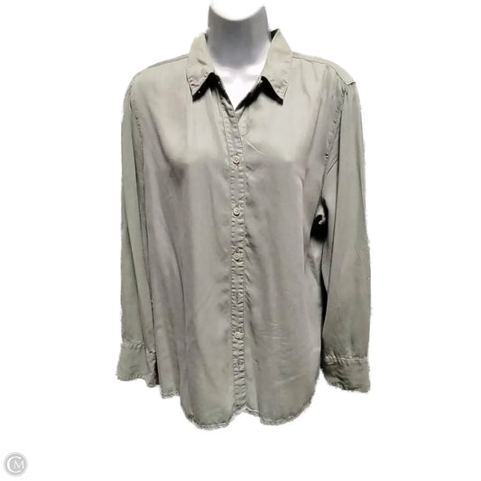 Blouse Long Sleeve By Chicos In Green, Size: 3