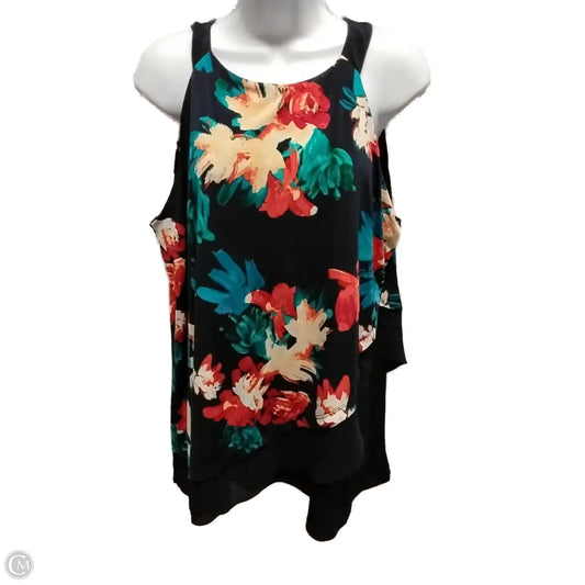 Blouse Sleeveless By Ellen Tracy In Blue, Size: 1x