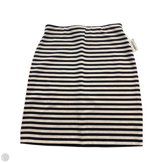 Skirt Midi By Old Navy In Blue & White, Size: M