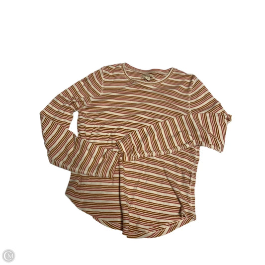 Top Long Sleeve By Madewell In Multi-colored, Size: L