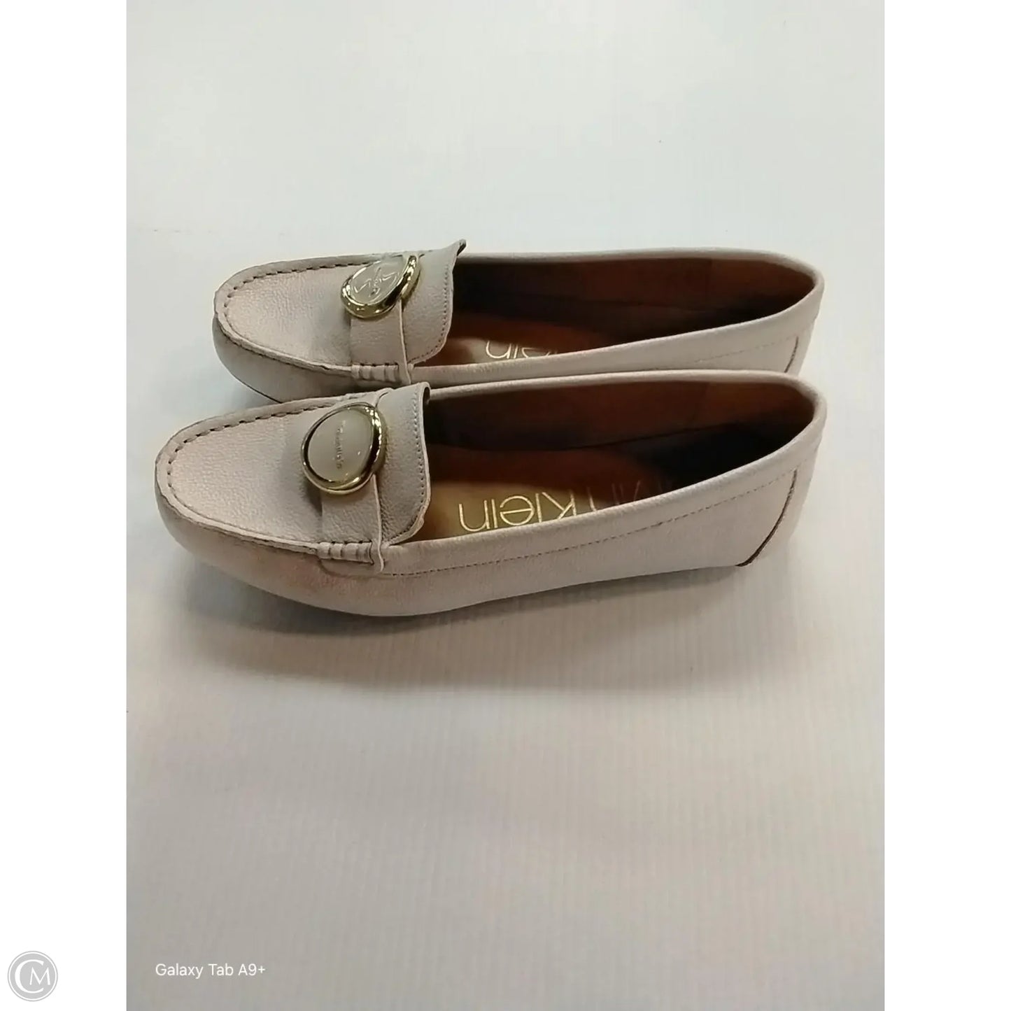 Shoes Flats By Calvin Klein In White, Size: 8.5