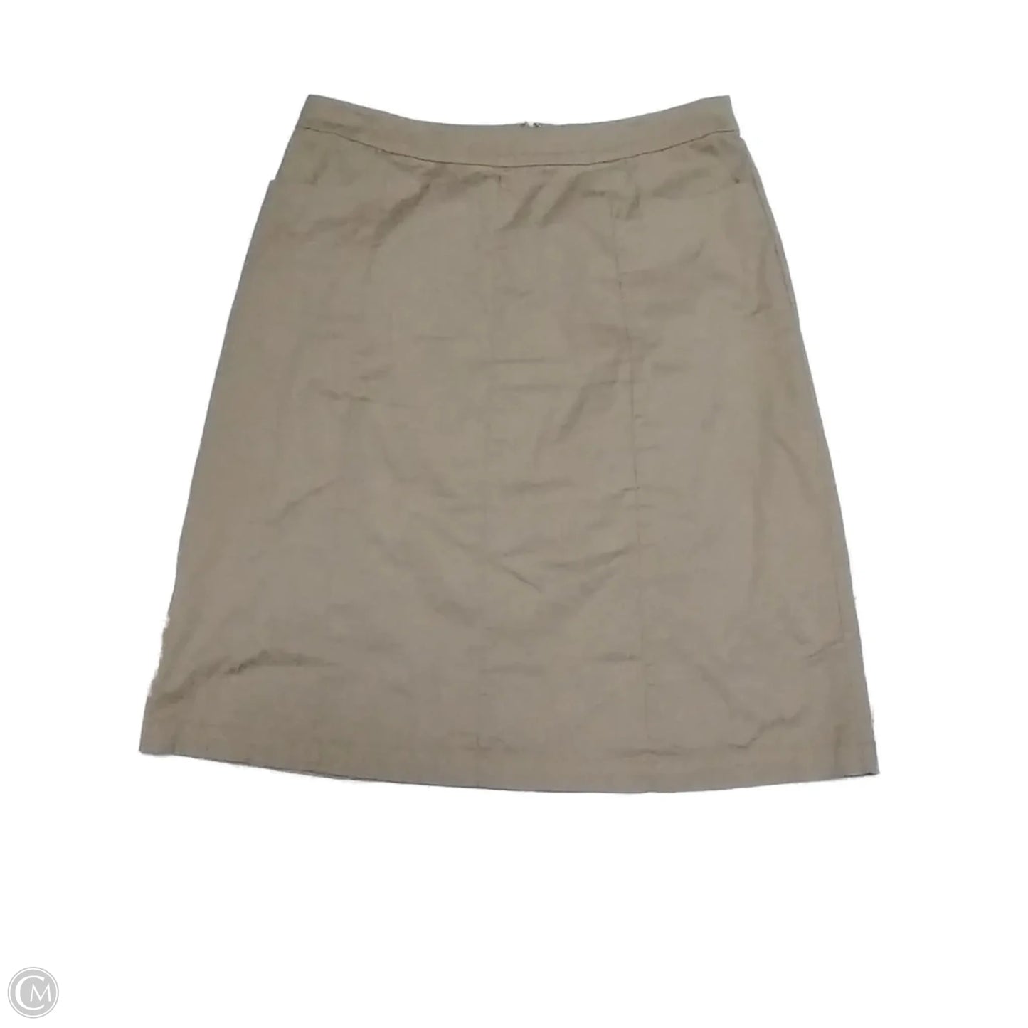 Skirt Midi By Christopher And Banks In Tan, Size: 14