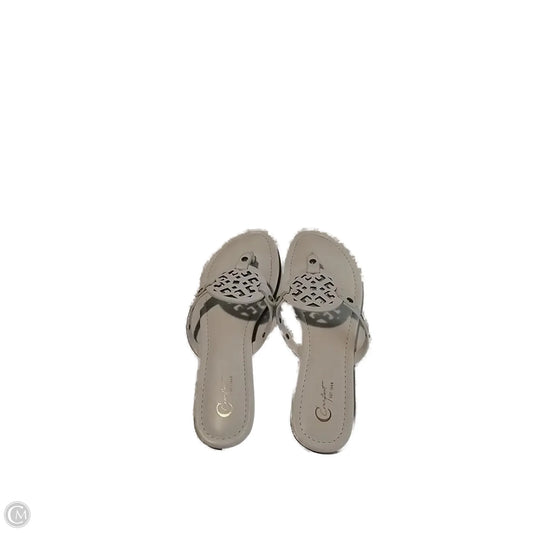 Sandals Flats By Cato In White, Size: 9