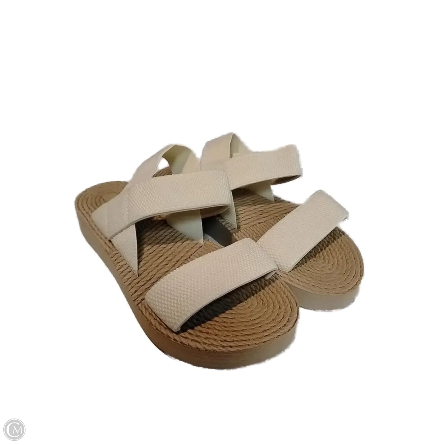 Sandals Flats In Brown, Size: 6.5