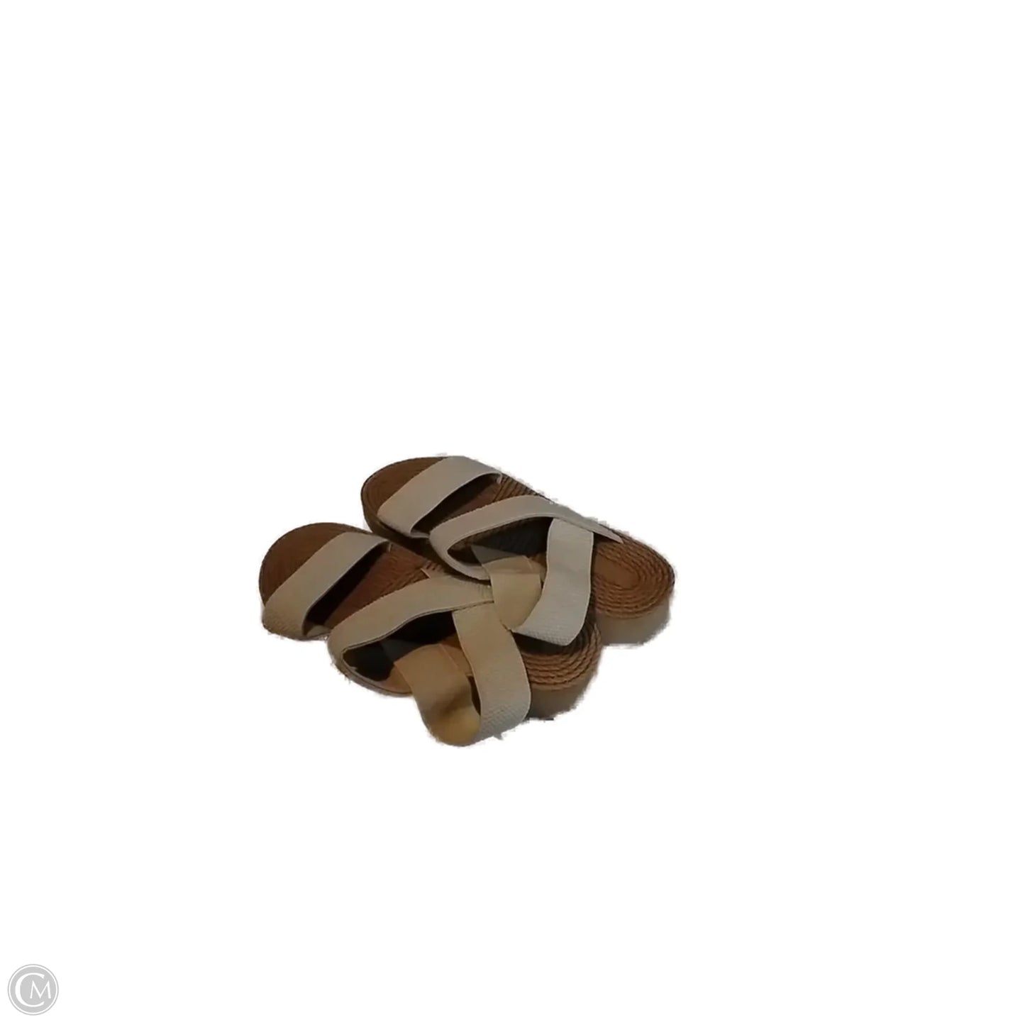Sandals Flats In Brown, Size: 6.5