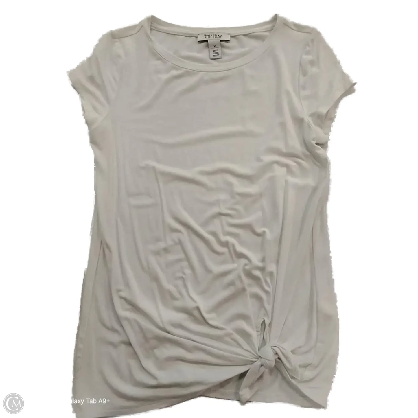 Top Short Sleeve By White House Black Market In White, Size: Xs