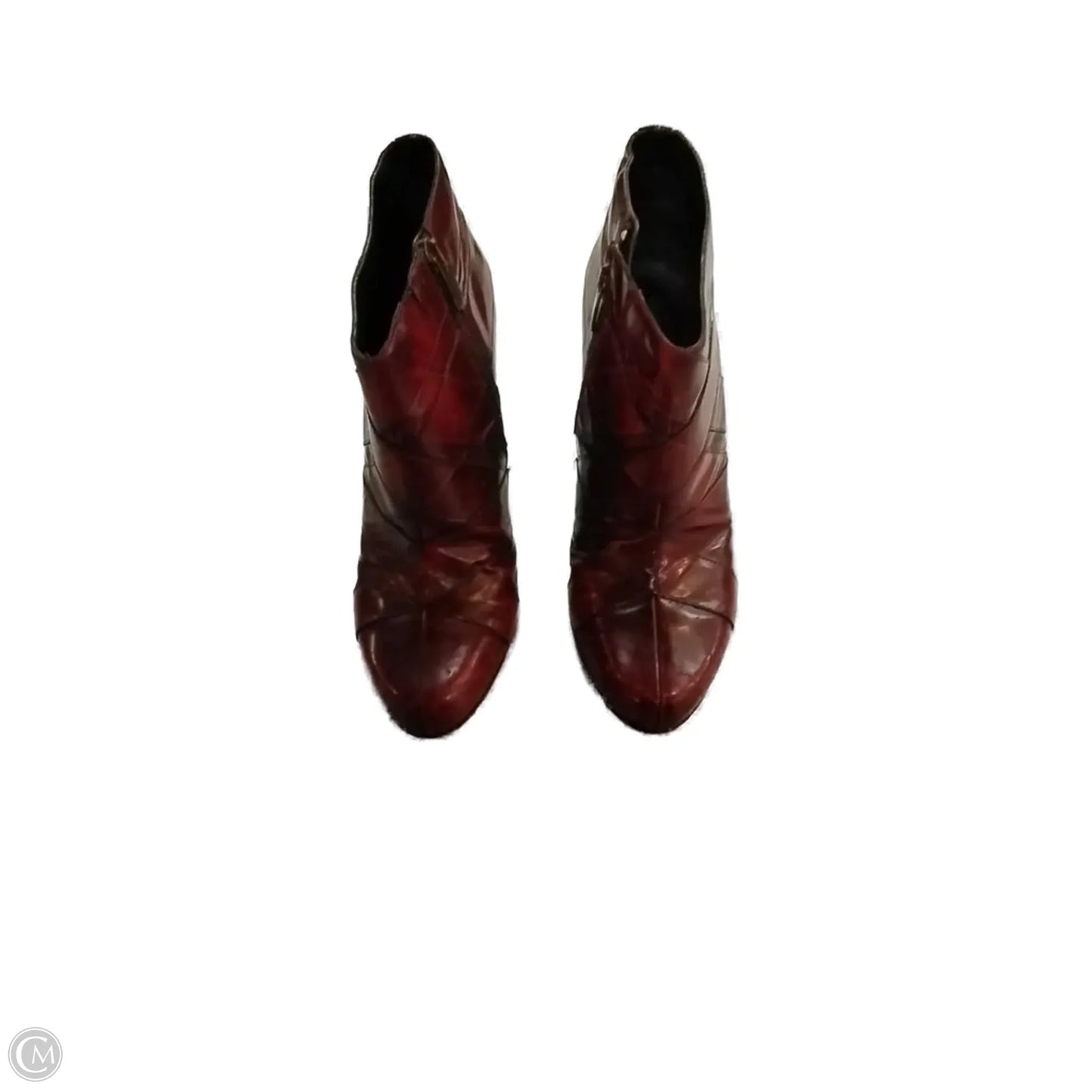 Boots Ankle Heels By Donald Pliner In Red, Size: 9