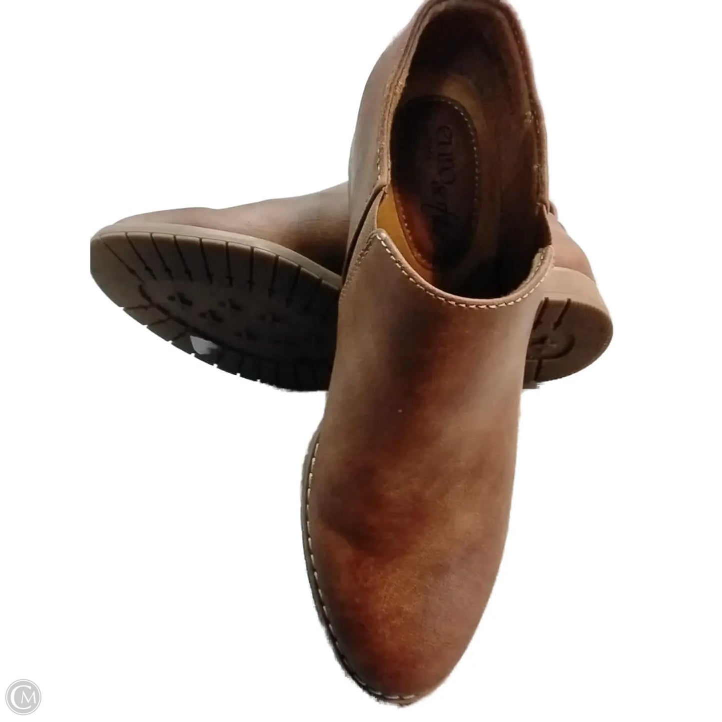 Boots Ankle Flats By Cmc In Brown, Size: 6