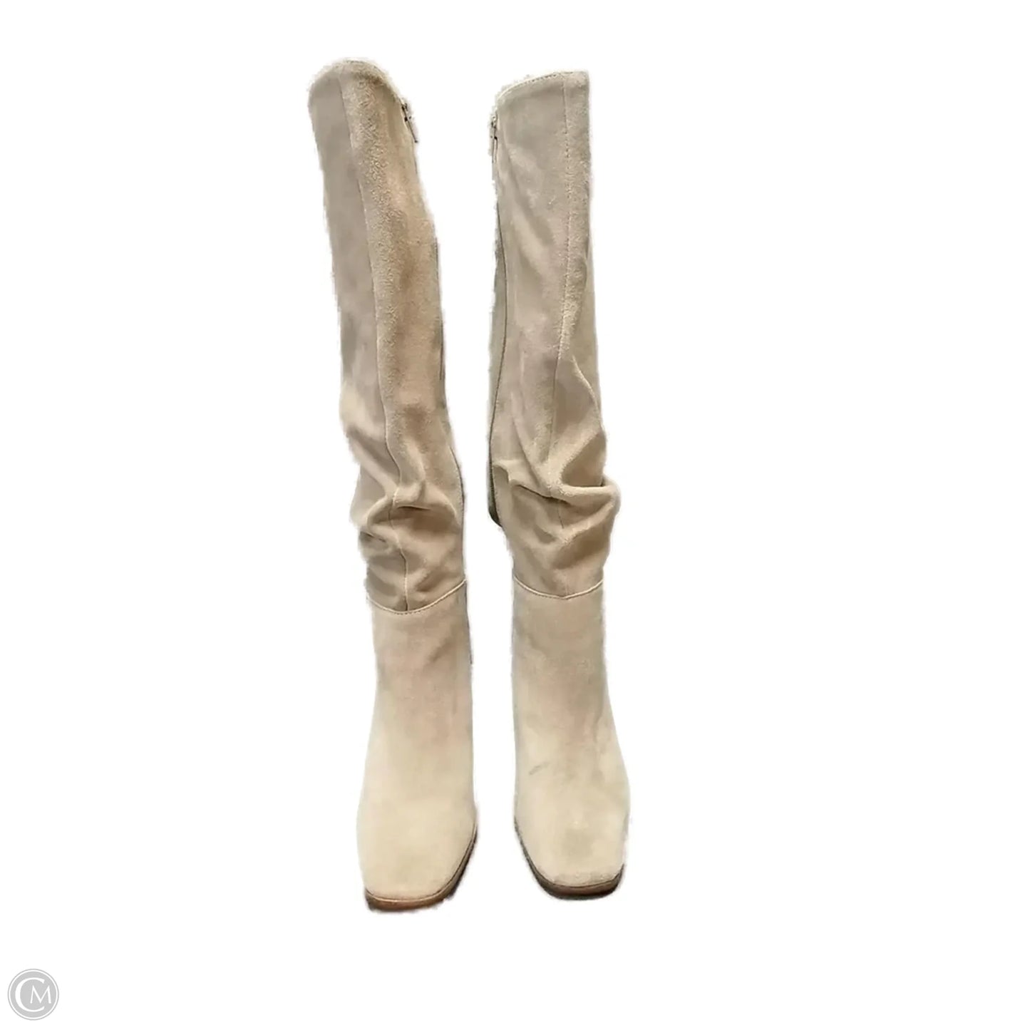 Boots Knee Heels By International Concepts In Beige, Size: 6.5