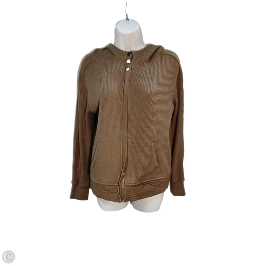 Jacket Shirt By Clothes Mentor In Brown, Size: S