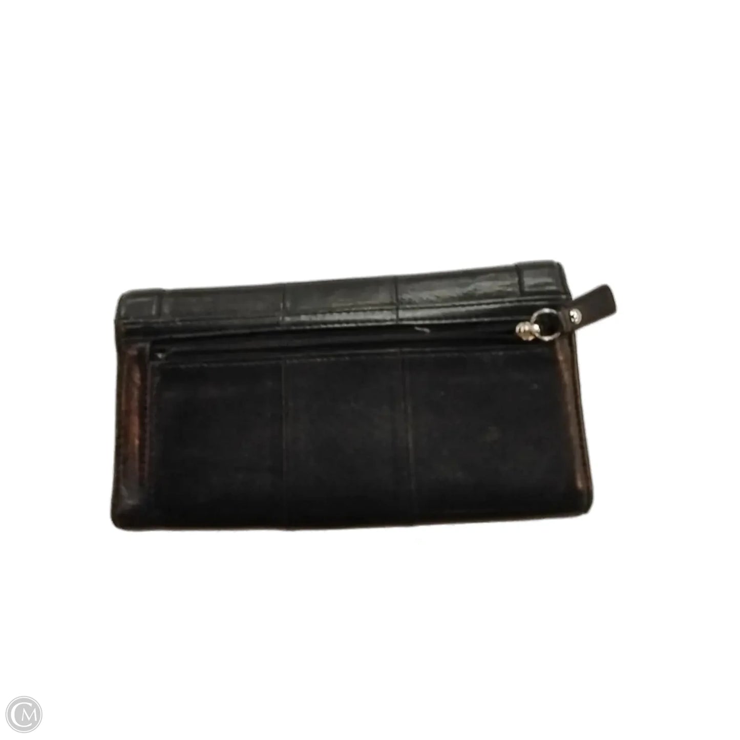 Wallet Leather By Coach, Size: Medium
