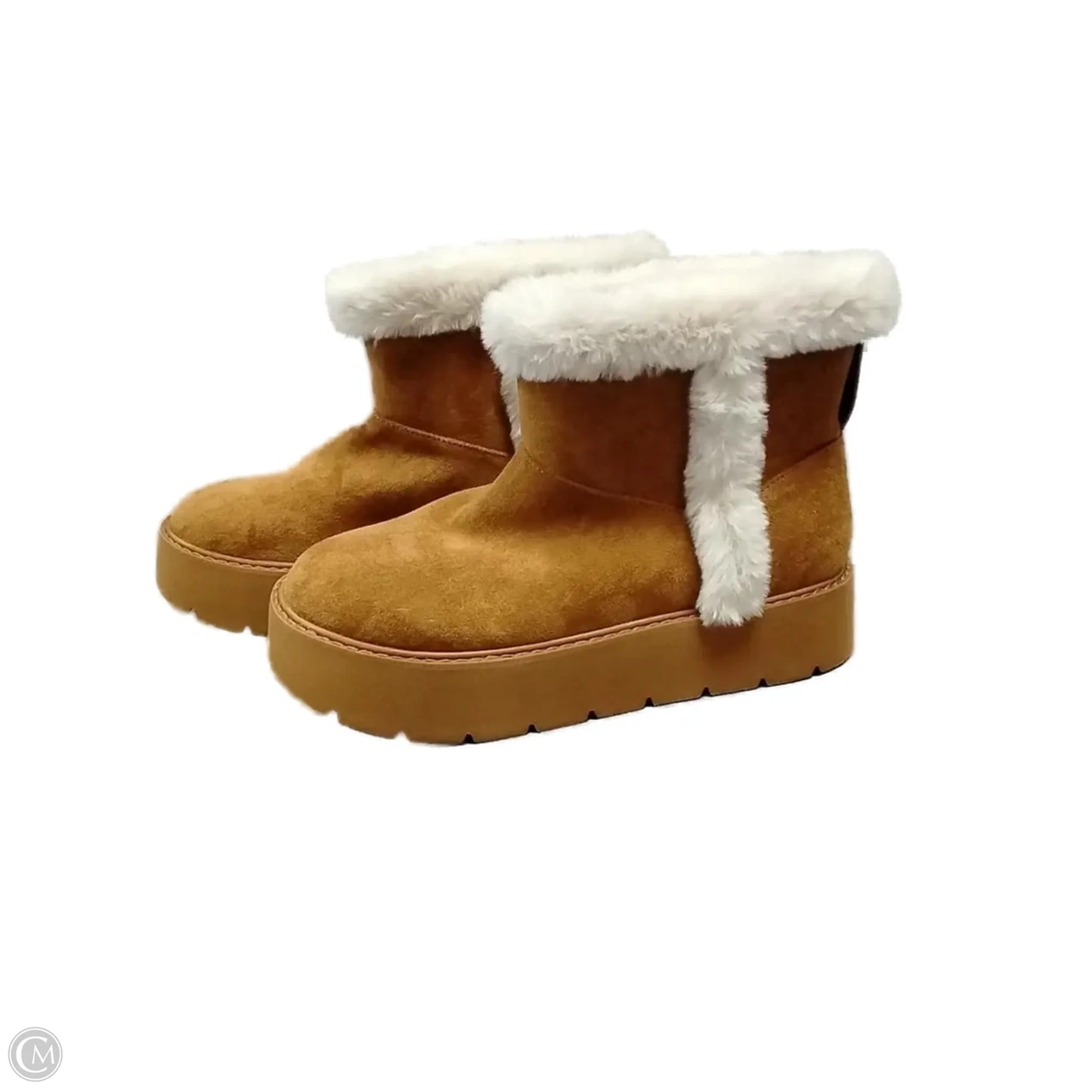 Boots Snow By Time And Tru In Brown, Size: 8