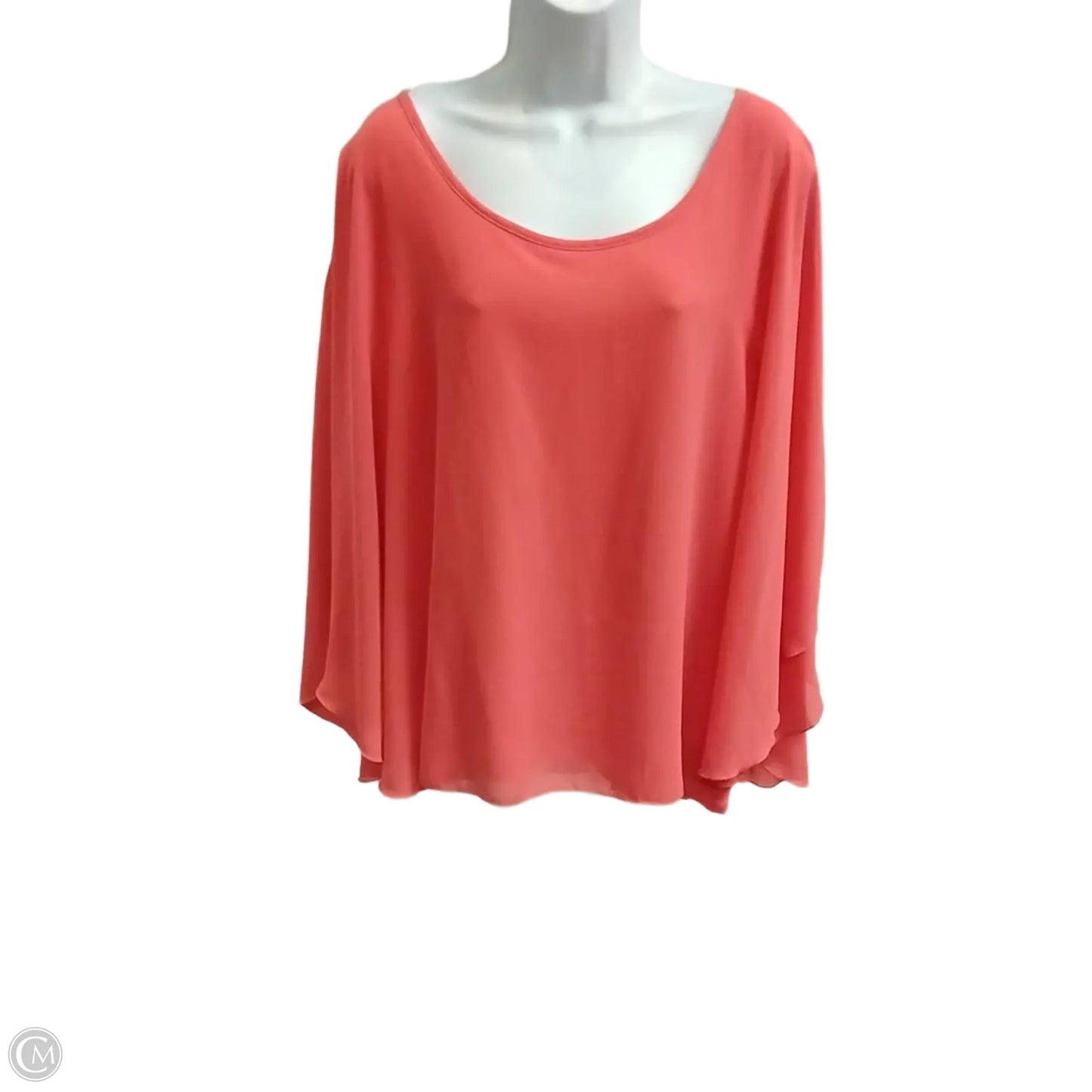 Top Short Sleeve By Chelsea And Theodore In Pink, Size: 3x