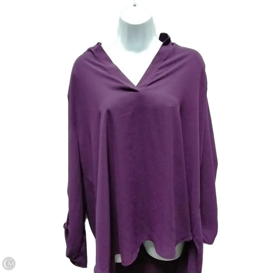 Top Long Sleeve By Misha In Purple, Size: 3x