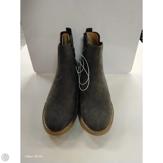 Boots Ankle Heels By Universal Thread In Grey, Size: 5.5