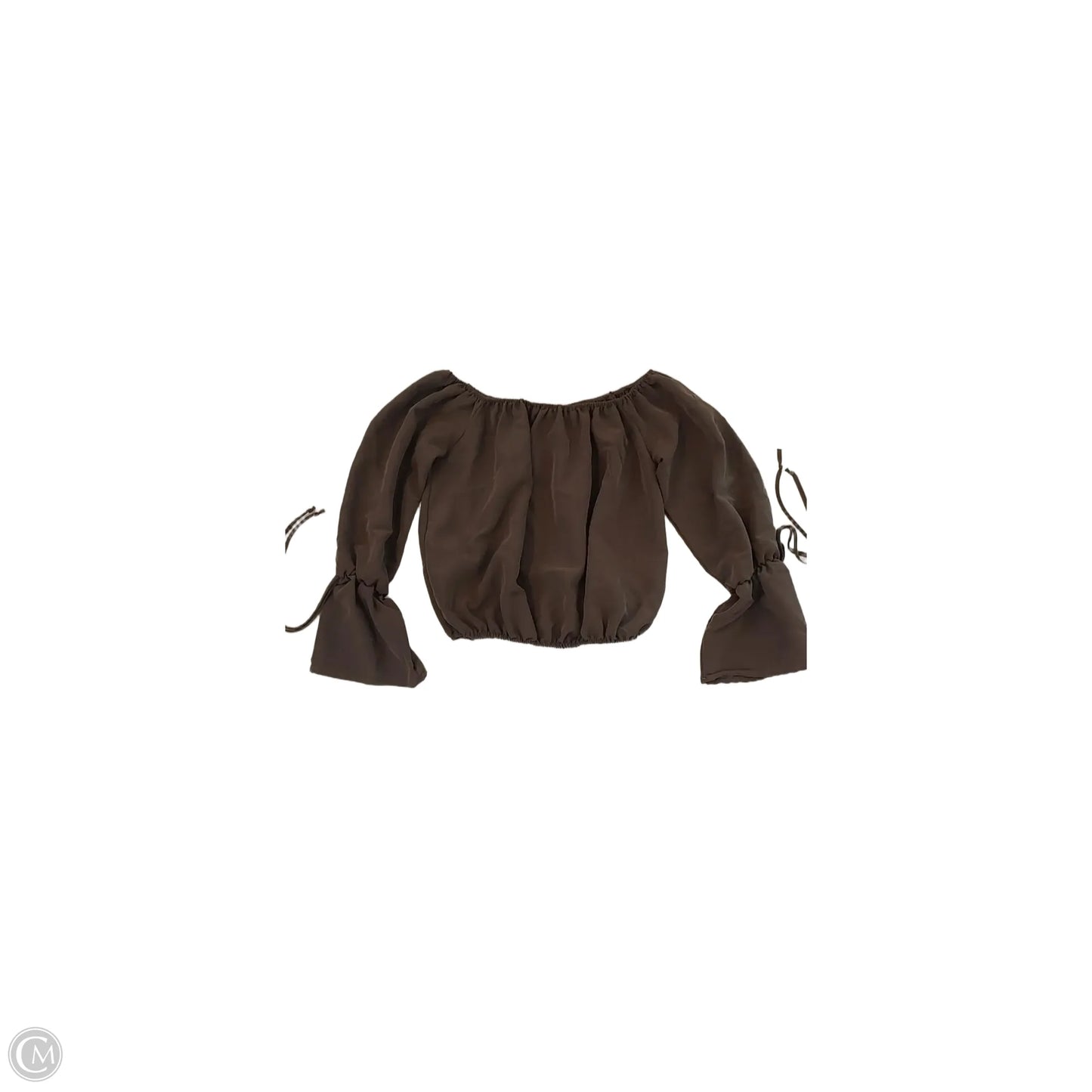 Blouse Long Sleeve By Everly In Grey, Size: S