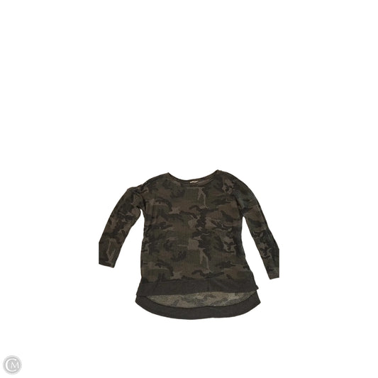 Blouse Long Sleeve By Jodifl In Camouflage Print, Size: S