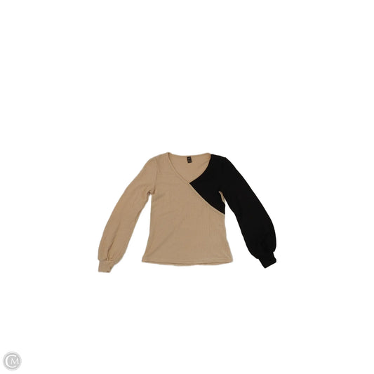 Sweater By Shein In Black & Tan, Size: S
