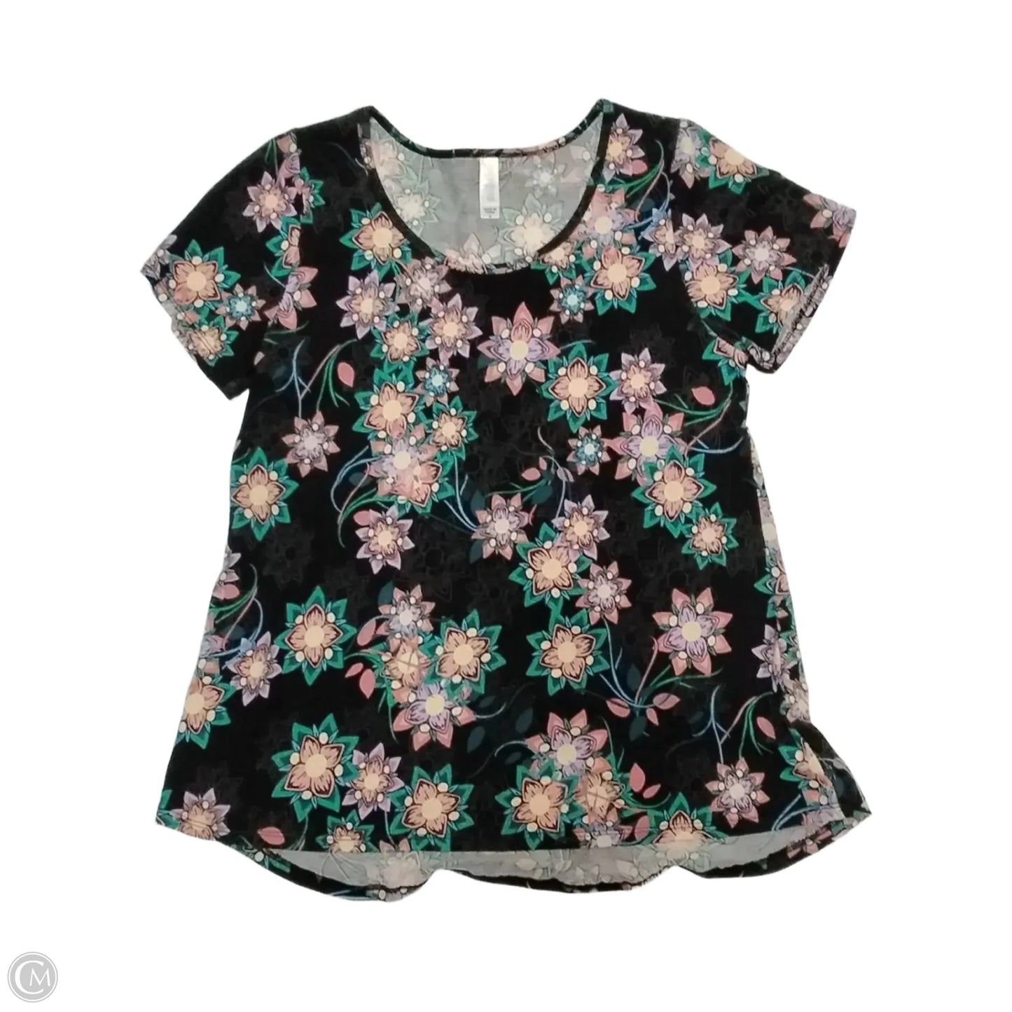 Top Short Sleeve By Lularoe In Multi-colored, Size: M