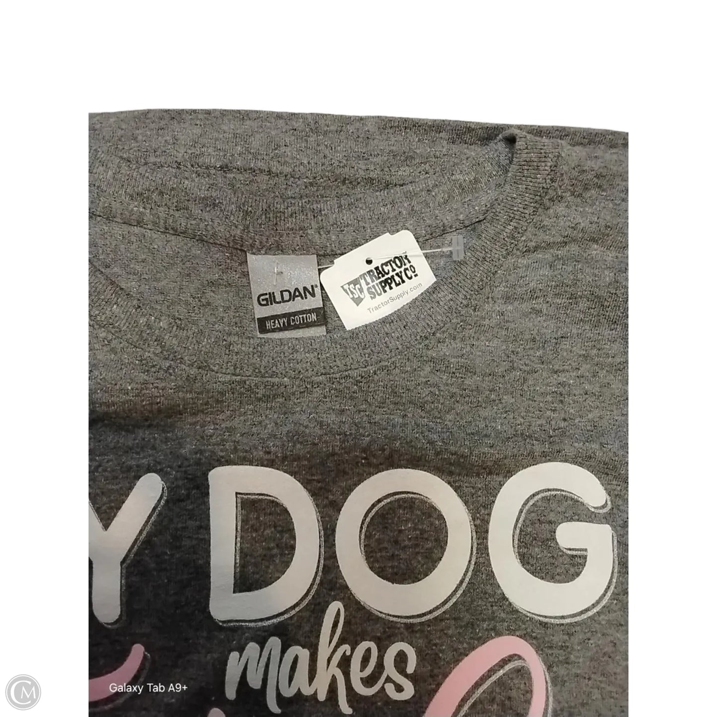 Top Short Sleeve Basic By Gildan In Grey, Size: S