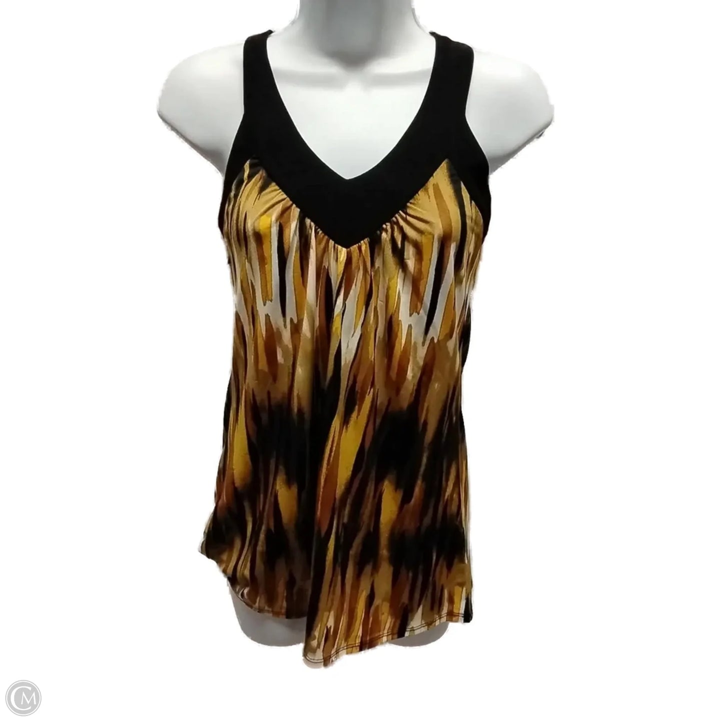 Blouse Sleeveless By Clothes Mentor In Brown, Size: S