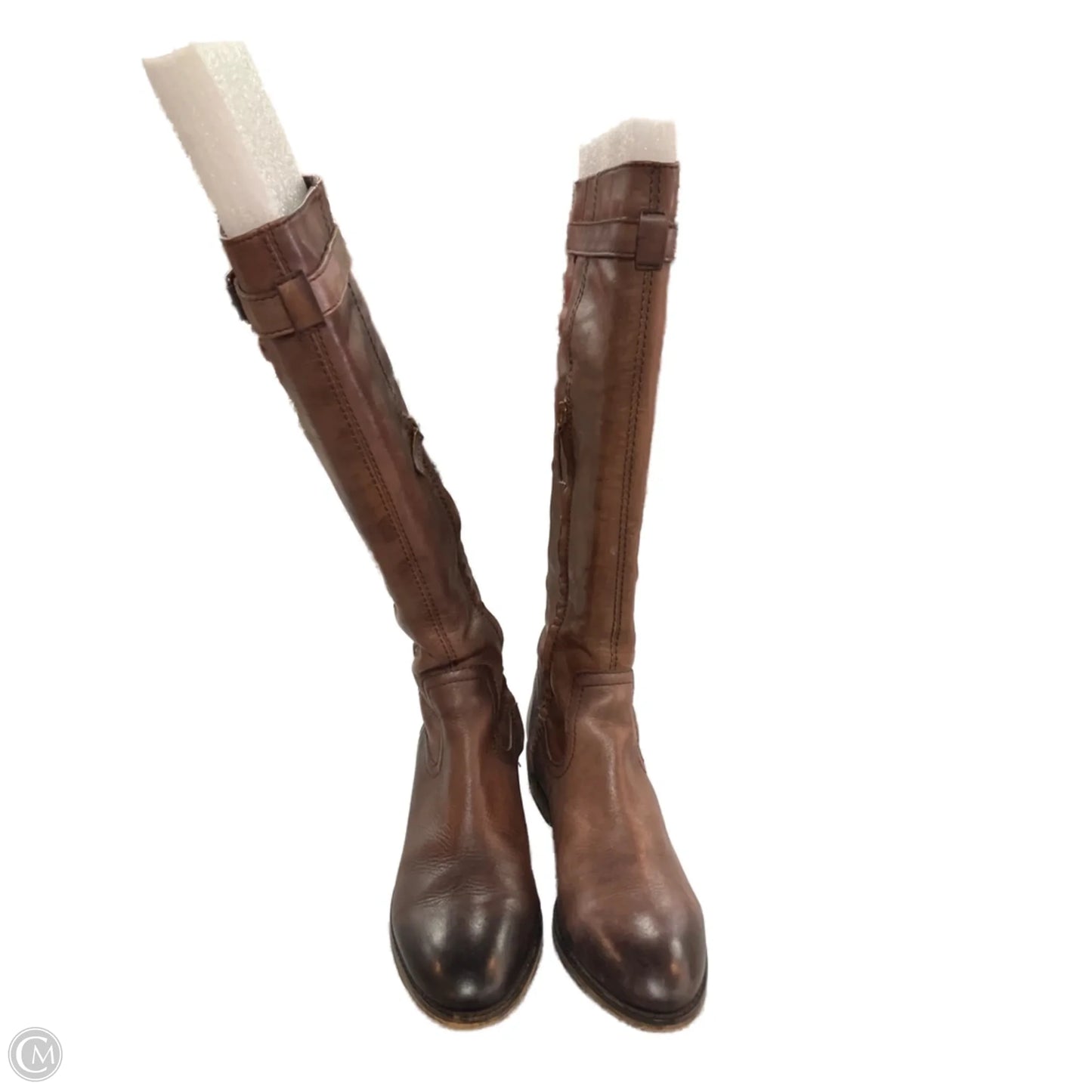 Boots Knee Heels By Arturo Chiang In Brown, Size: 8.5