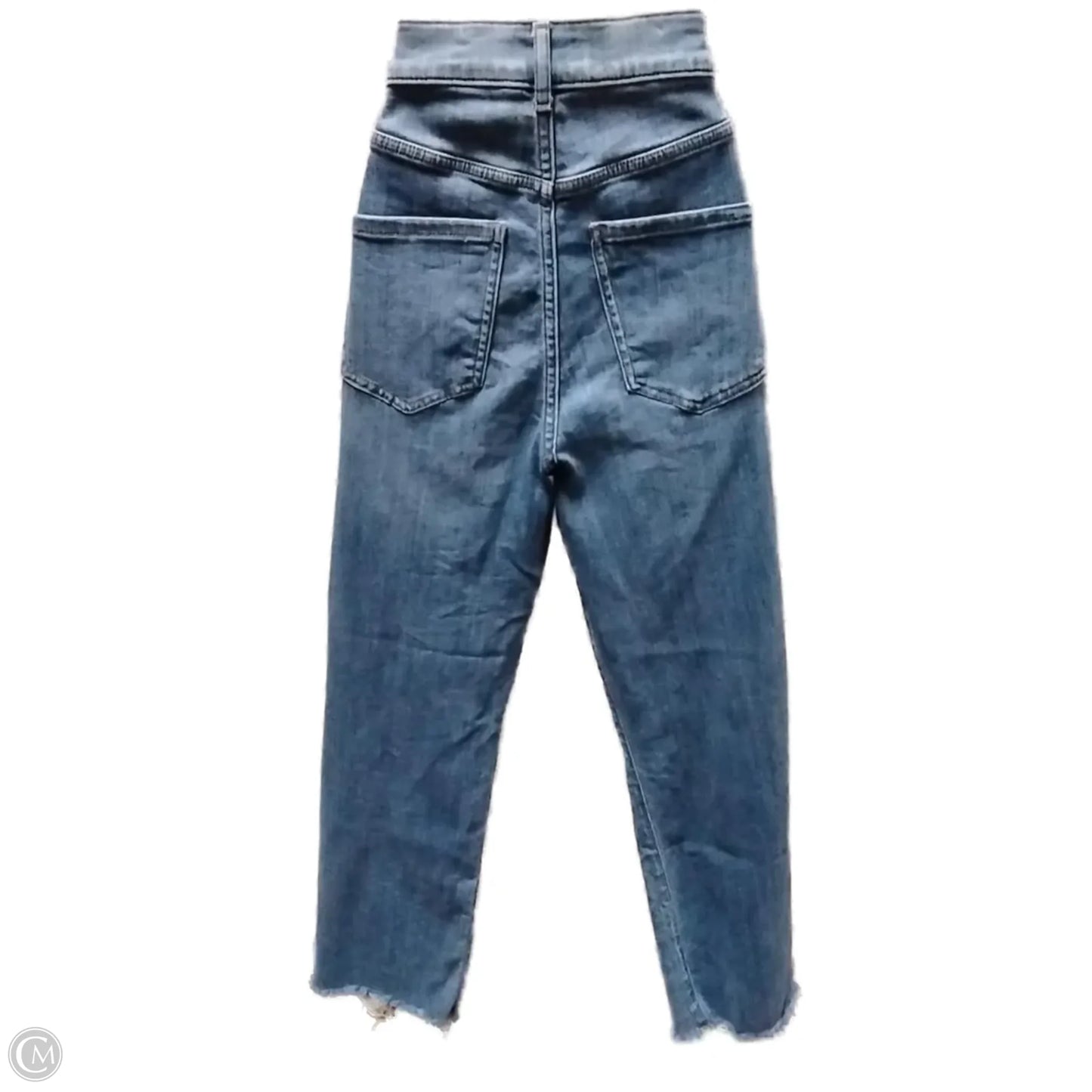 Jeans Straight By Express In Blue Denim, Size: 2