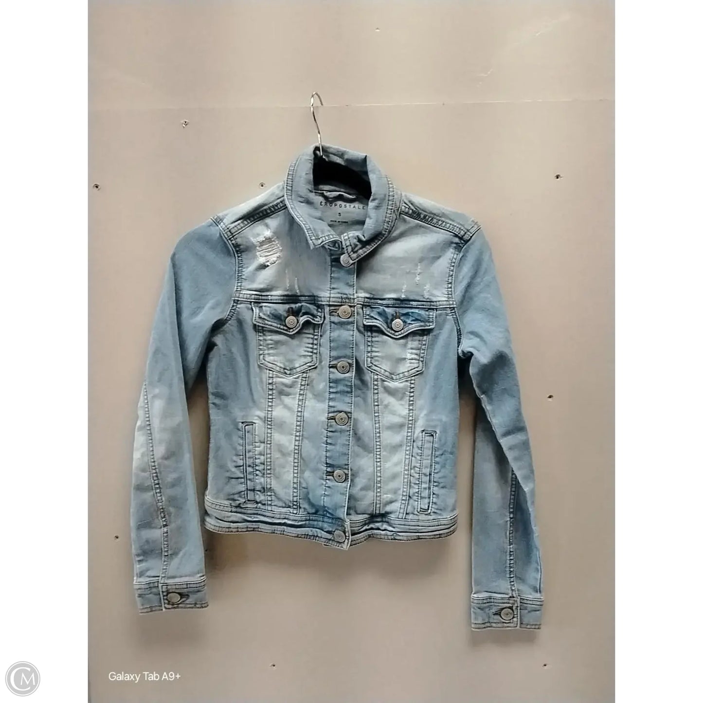 Jacket Denim By Aeropostale In Blue Denim, Size: S