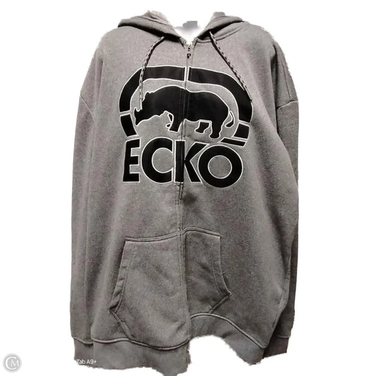 Sweatshirt Hoodie By Clothes Mentor In Grey, Size: 2x